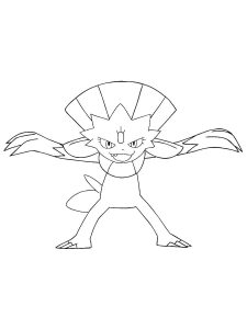 Tô màu Pokemon Weavile dễ thương cho bé