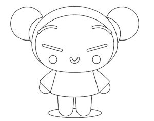 Tô màu Pucca Mỉm Cười giúp bé rèn luyện khả năng tô màu