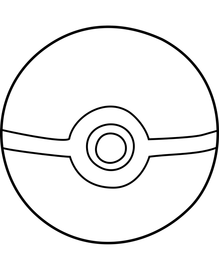 Tô màu quả bóng pokemon 1 Tô màu quả bóng pokemon dễ thương cho bé