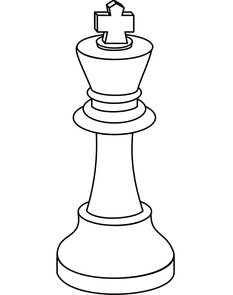 Tô màu quân vua 1 Tô màu quân vua dễ thương cho bé