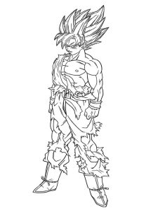 Tô màu Son Goku Giận Dữ giúp bé rèn luyện khả năng tô màu