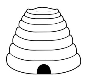 Tô màu Tổ Ong cho bé tập tô