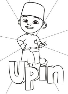 Tô màu Upin Vui Vẻ dễ thương cho bé