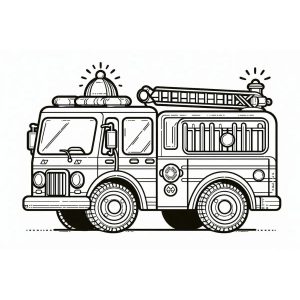 Tô màu Vẽ Xe Cứu Hỏa giúp bé rèn luyện khả năng tô màu