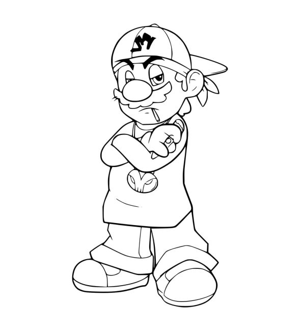 Tô màu Vũ Công Đường Phố Mario giúp bé rèn luyện khả năng tô màu