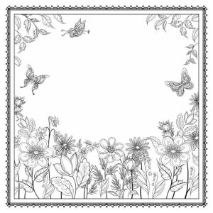 Tô màu Vườn Hoa và Bươm Bướm giúp bé rèn luyện khả năng tô màu