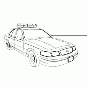 Tô màu Xe Cảnh Sát (1) giúp bé rèn luyện khả năng tô màu