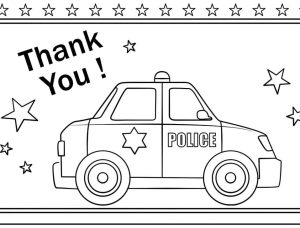 Tô màu Xe Cảnh Sát giúp bé rèn luyện khả năng tô màu