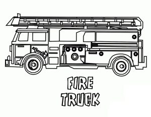 Tô màu xe cứu hỏa cho bé tập tô