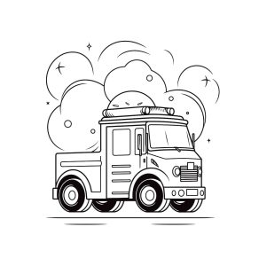 Tô màu Xe Cứu Hỏa Cho Bé cho bé tập tô