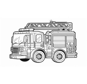 Tô màu Xe Cứu Hỏa Nhỏ giúp bé rèn luyện khả năng tô màu