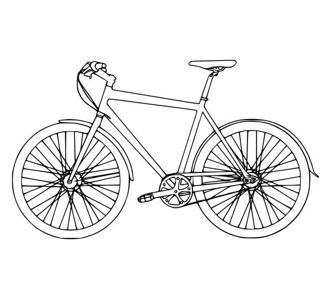 Tô màu Xe Đạp Địa Hình giúp bé rèn luyện khả năng tô màu