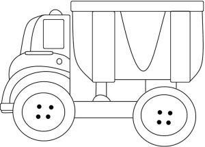 Tô màu xe ô tô tải đồ chơi cho bé tập tô