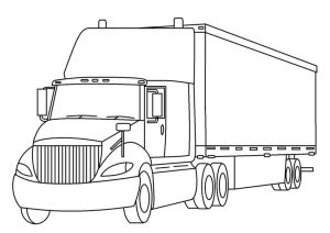 Tô màu Xe Tải To Lớn giúp bé rèn luyện khả năng tô màu