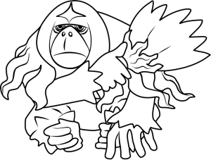 Tô màu yareyutan trong pokemon cho bé tập tô