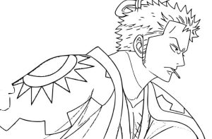 Tô màu Zoro Trong One Piece giúp bé rèn luyện khả năng tô màu