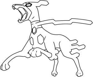 Tô màu zygarde hình thái 10% dễ thương cho bé