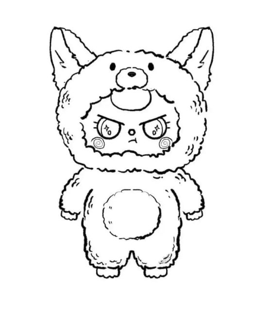 Tranh To Mau Baby Three Noi Gian