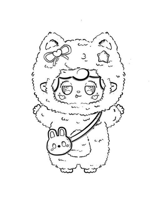 Tô màu Baby Three Đáng Yêu và Cute cho bé tập tô