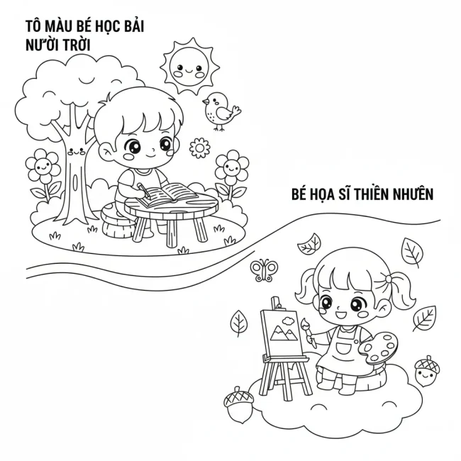 Bé họa sĩ thiên nhiên