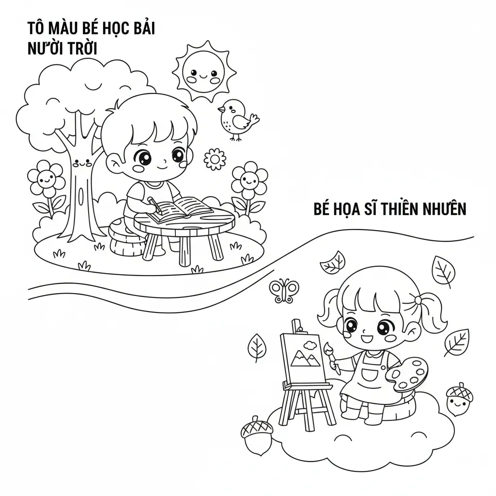 Bé họa sĩ thiên nhiên