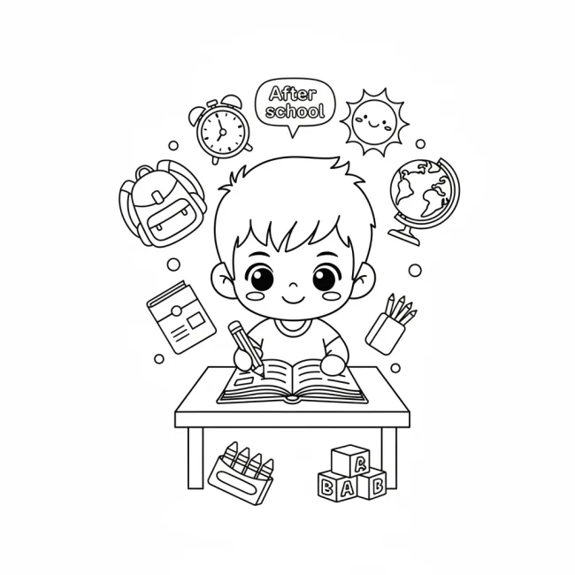 Dưới đây là các từ khóa ảnh độc đáo từ tiêu đề "Tô Màu Bé Học Bài Sau Giờ Học":