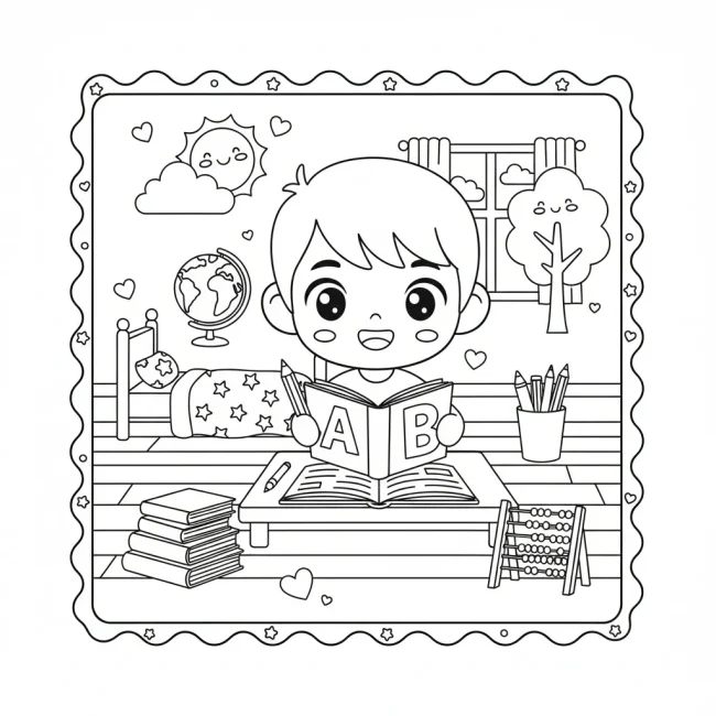 Học tập kết hợp tô màu