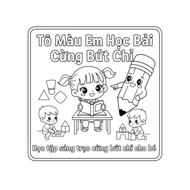 Học tập sáng tạo cùng bút chì cho bé