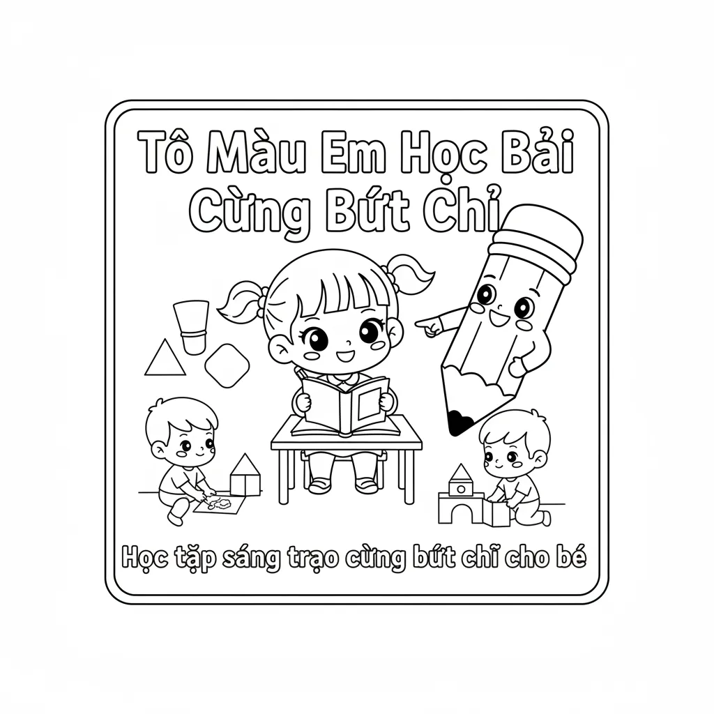 Học tập sáng tạo cùng bút chì cho bé