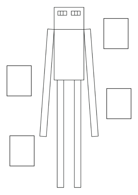 Tô màu enderman trong minecraft dễ thương cho bé