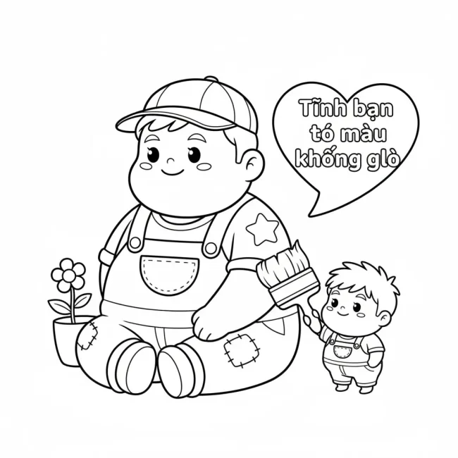 Tình bạn tô màu khổng lồ