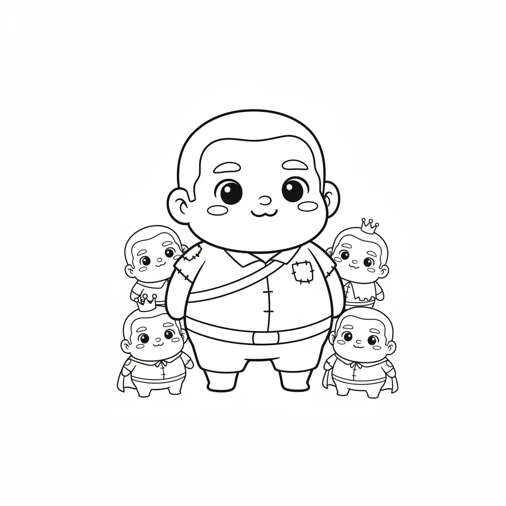 Chibi Titan coloring page