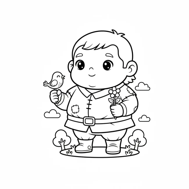 Gentle giant coloring page