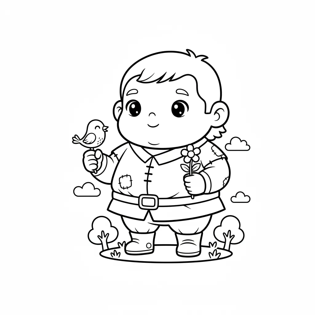 Gentle giant coloring page