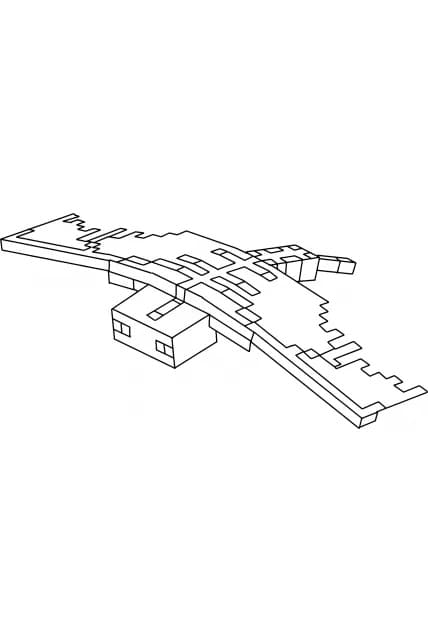 Tô màu Phantom Trong Minecraft cho bé tập tô