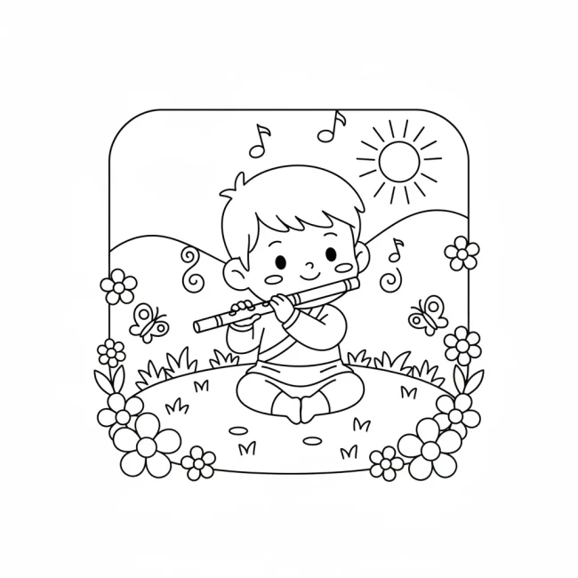 Giai điệu sáo bé thơ giữa thiên nhiên