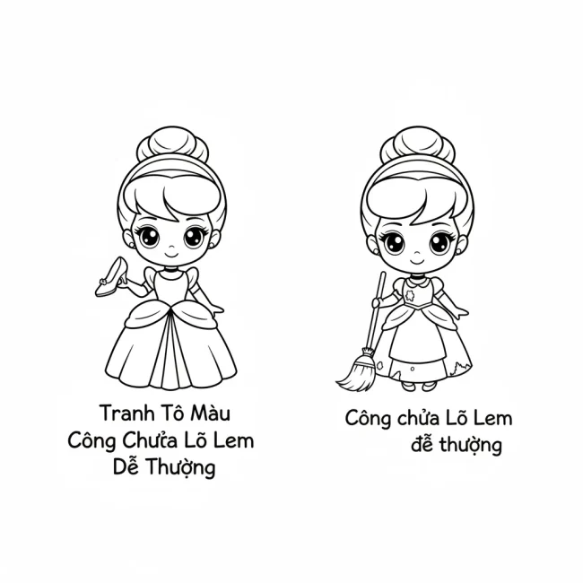 Công chúa Lọ Lem dễ thương