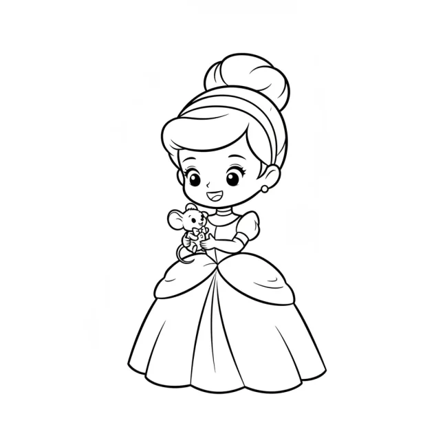 Lọ Lem Chuột Tô Màu