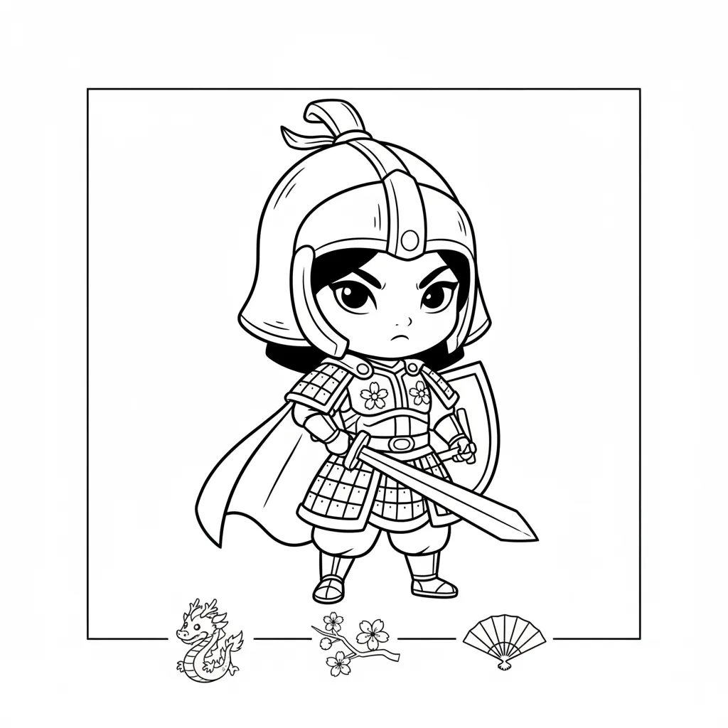 Tranh Tô Màu Mộc Lan Mặc Giáp Chiến Binh 1 Dưới đây là các từ khóa ảnh độc đáo được tạo từ tiêu đề: